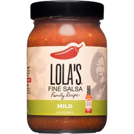 Lola’s Mild Salsa - Smooth, Savory & Slightly Spicy | Made with Jalapeño & Green Chiles | Fresh, All-Natural & Flavorful, 16oz Jar