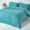 HOMESCAPES Teal Deep Fitted Sheet (12”) Super King 200 TC