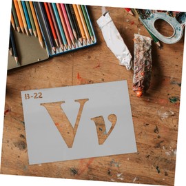 CAXUSD 1set Letter Stencils Painting Stencils for Wall Block Canvas Reusable Pet Material for Crafts DIY