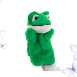 Jojofuny Hand Puppet Frog Plush Doll - Animal Toy for Storytelling and Cheerleading - De Porristas