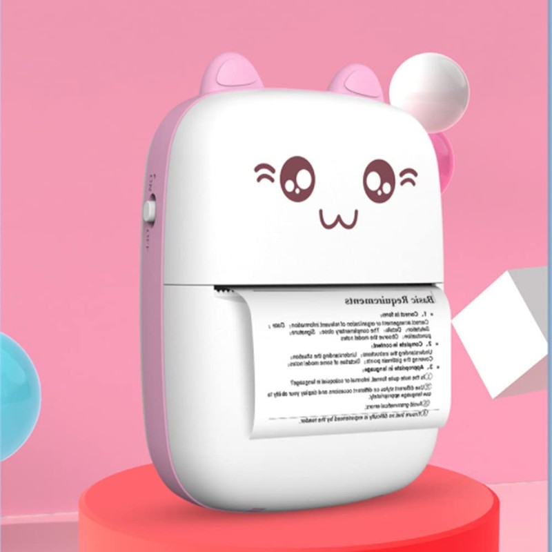 Mini Pocket Printer, Bluetooth Wireless Thermal Printer, Portable Smart Photo
