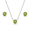 B. BRILLIANT Sterling Silver Peridot 5mm Round Bezel-Set Solitaire Small