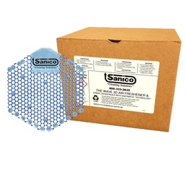 Sanico Ocean Mist 10 Pack 30-Day Urinal Deodorizer Screen w/Enzymatic Technology