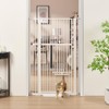 unipaws 56" Tall Pet Gate with Cat Door, 41-45" Extra