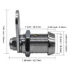 2Pcs Tubular Cam Lock 1 inch Cabinet Lock Keyed Alike