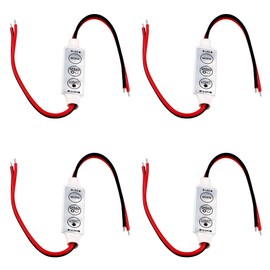 YM E-Bright LED Flash Strobe Controller for LED Strip Light Bulb Flasher Module Compatible with Car, Boat, Household DC 5V~24V Memory Function (Pack of 4)