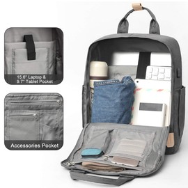 YAMTION Backpack Men and Women, School Backpack Teenagers, Computer Backpack for 15.6 Inch Laptop, College Backpack Daypack for Work,Rucksack for Boys and Girls