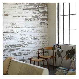 Timeline Skinnies Real Wood Wall Panels, 47.5"x5.5"x11/32", 10.88 SF per pkg, Set of 6, Easy to Install, Lightweight, Made in America (Distressed White)