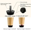 sourcingmap M6 x 13 x 20mm Furniture Glide Leveling Feet