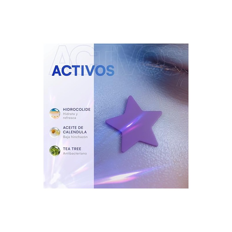Mist Jewel Parches para Acné en Estrella, Hidrocoloide, 200 Piezas