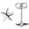 JOBO Women's stud earrings, starfish, 925 sterling silver.