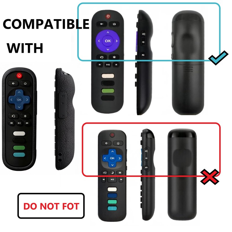 Silicone Case for TCL Roku TV RC280 Remote, Protective Universal