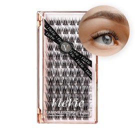 VieVie Lash Clusters 72pcs DIY Eyelash Extension Lashes, 9-16mm Mix Lash Clusters Natural Look DIY Lash Extension Lashes (Cluster 02)