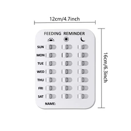BDHI Dog Feeding Reminder Pet Feeding Chart with Stickers Daily Indication Chart Feed Your Pets Double Sided Tape Magnets for Prevent Overfeeding or Obesity Care For Your Pets(Y10-1)