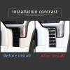 MXtech-23 Chrome Front Headlights Grille Vent Trim Cover Frame for