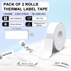 UZSUZZ Label Tape 14 x 40 mm, Thermal Labels White,