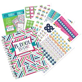 Budget Binder™ 12-Month Budget Planner + Sticker Set | Undated Monthly Bill Organizer | Personal Finance Management | Debt, Savings & Expense Tracker