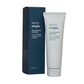 Natio Australia Utopia Divine Nurturing Hand Balm - Moisturising Hand Balm with Olive, Almond, Shea and Coconut Oil - Buttery Formula to Plump Skin - Vegan Friendly & Made in Australia
