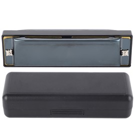 Blues Harmonica C Key 10 Holes Diatonic Mouthorgan Wind Instrument for Beginners Black