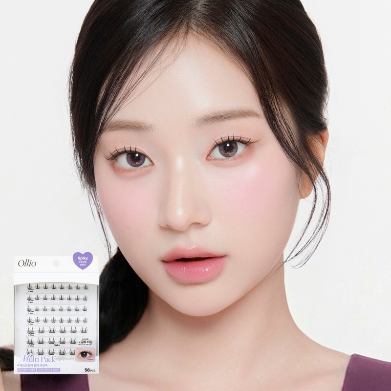 Ollio No-glue Lash [Multi PACK PLUS] (8/9/10/11mm) 56pcs - Clear