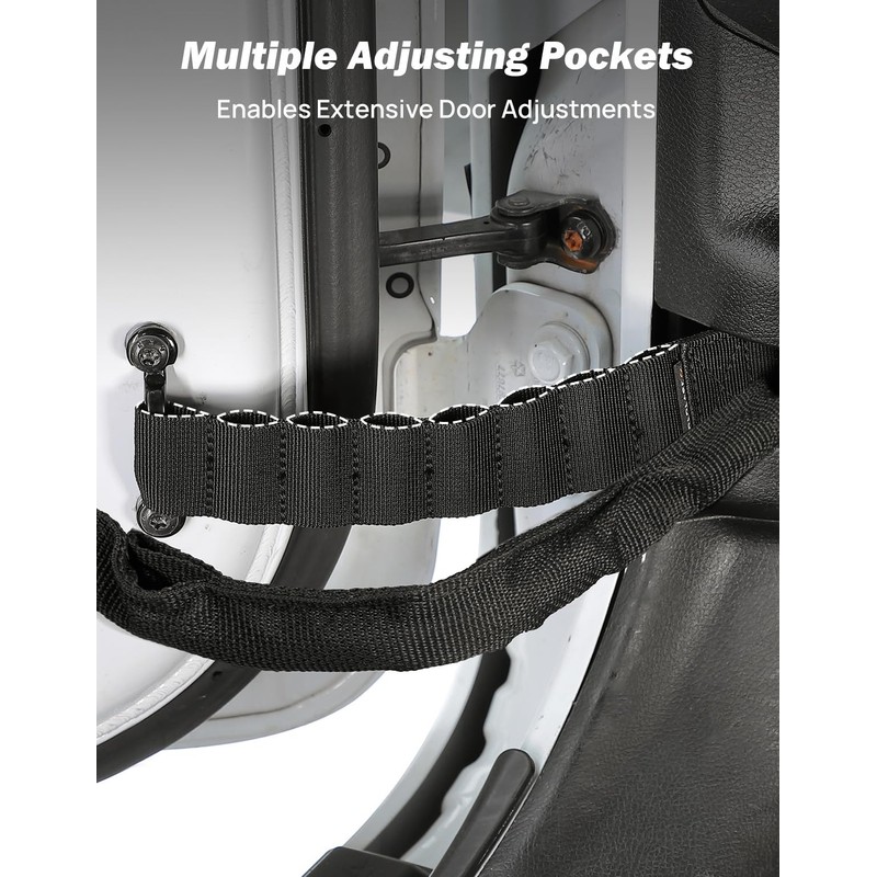JoyTutus Door Limiting Straps Compatible with Wrangler, 2 Pack Updated