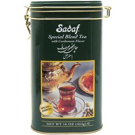 Sadaf Special Blend Tea, In Tin 16 Oz (Cardamon)