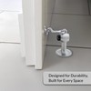 FHC FL2521SA Floor Mounted Heavy-Duty Door Stop with Hook 3-1/8"