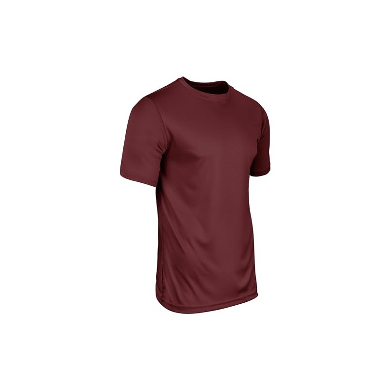Champro Men's Vision Lightweight Polyester T-Shirt Jersey, Cardinal, Medium