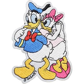 Cartoon Donald Daisy Lovers Cartoon Ducks Characters Embroidered 3.5" Tall Iron on Patch