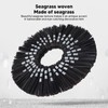 Seagrass Wall Mirror Hand Woven Decorative Round Seagrass Hanging Mirror