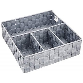 WENKO Organizer Adria - bathroom organizer, 32 x 10 x 32 cm, gray
