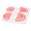 Dental Suture Practice Kit Silicone Model Pliers Tweezers Thread Oral