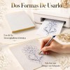50 Hojas Papel Hectografico Tattoo,Papel Transfer Térmico para Tatuaje