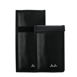 JXE JXO Faraday Bag for Car Keys, Faraday Cage, Key Fob Protector, EMP Protection, RFID Bag, EMP Bags for Electronics(2 Pack)