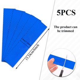 QZTYTY 5PCS High-Visibility Reflective Stickers, Reflective Car Decal, Waterproof Warning Reflective Stickers, Car Accessories Auto Reflector Tape Universal for Vehicle Truck (Blue)