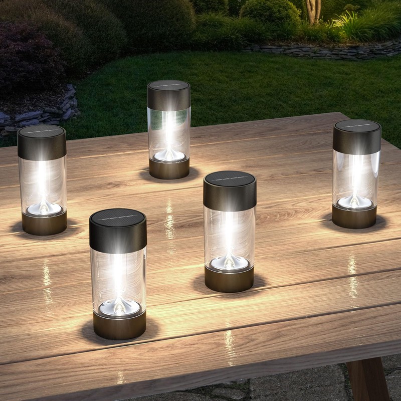 Eyrosa Solar Lights Outdoor, 12 Pack Waterproof Solar Landscape Lighting