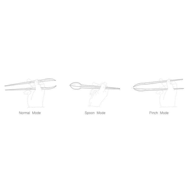 MANTIS Chopsticks, Multifunction, Spoon forming, Bidirectional (1-pair)