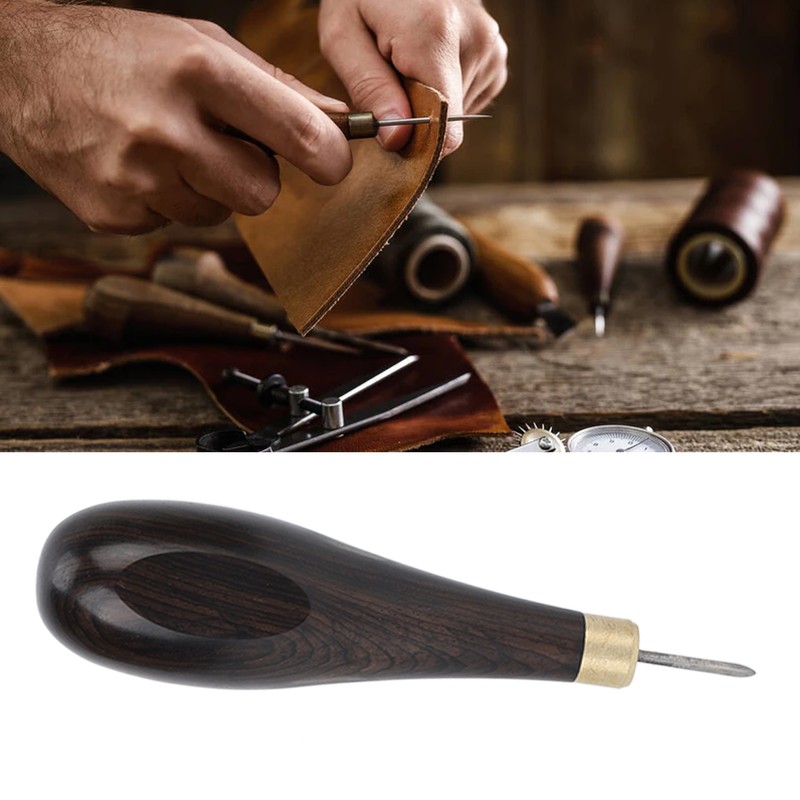 Rhombus Awl 3mm Red Sandalwood Reaming Diamond Shaped Awl Professional