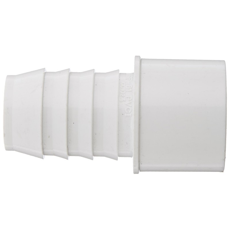 Spears 460 Series PVC Pipe Fitting, Adapter, Schedule 40, White,