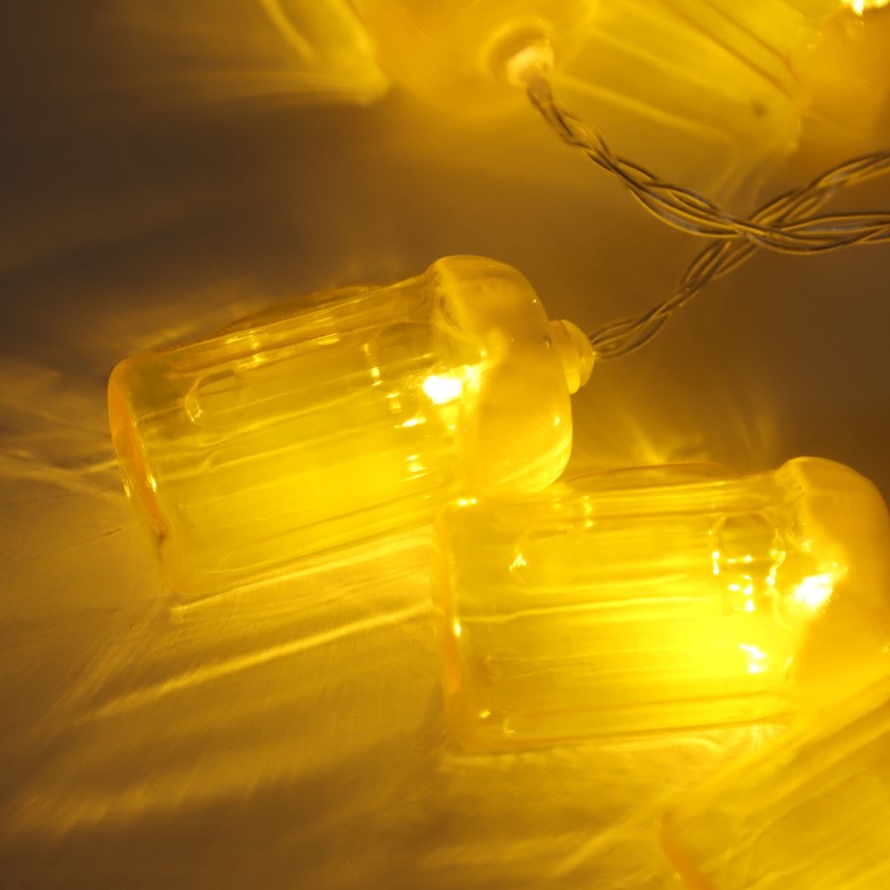 2pcs Beer String Lights 6.5ft 10LED Holiday Party Decorative String