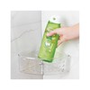 iDesign Plastic Suction Cup Corner Shower Basket for Bathroom Storage