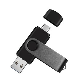 2-Pack 256GB Dual USB Flash Drive 2.0 - USB C & USB A 2-in-1 Thumb Drive for PC, Type C Phones,External Memory Stick for Photos/Videos