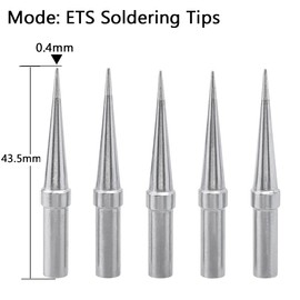 Gasea 5pcs ETS Soldering Iron Tips Replacement Solder Iron Tips Kit for WE1010NA WES51 WES50 WEP70 Weller Solder Station