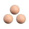 20pcs Wooden Round Balls Unfinished Wood Craft Balls Hardwood Birch