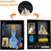 Sofunii Pet Memorial Shadow Box with Shelves for Dogs or