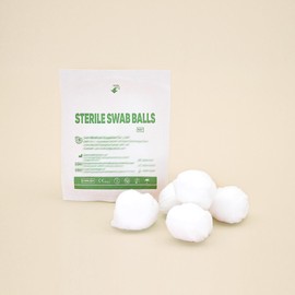 Nonwoven Cotton Balls, Ideal for Outdoor & Skin Care, Individually Packed & Sterile