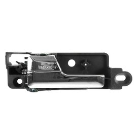 TRQ Rear Left Interior Door Handle Chrome Drivers Side Compatible with 2006-2012 Ford Fusion 2007-2012 Lincoln MKZ 2006 Zephyr 2006-2011 Mercury Milan