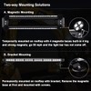 WOWTOU Rooftop Safety Flashing 56 LED Amber White Emergency Light