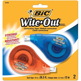 BIC Wite-Out EZ Correct Correction Tape, 2-Count