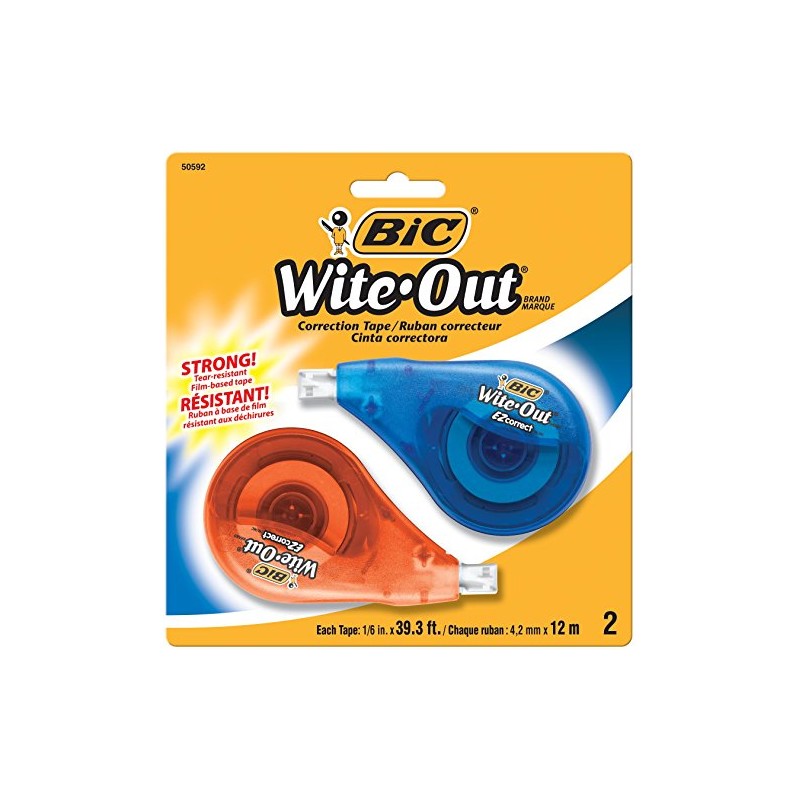 BIC Wite-Out EZ Correct Correction Tape, 2-Count